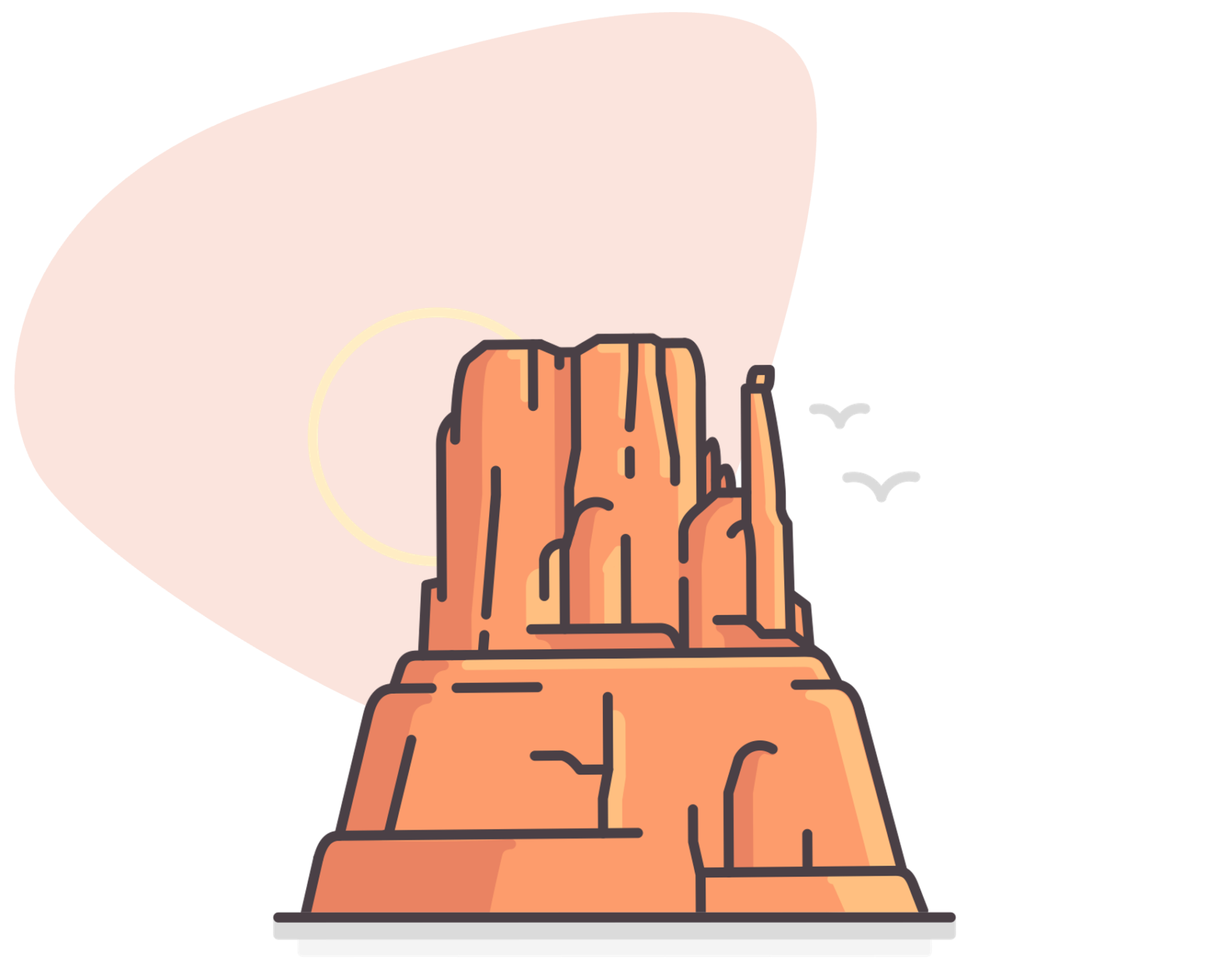 Icon of Monument Valley