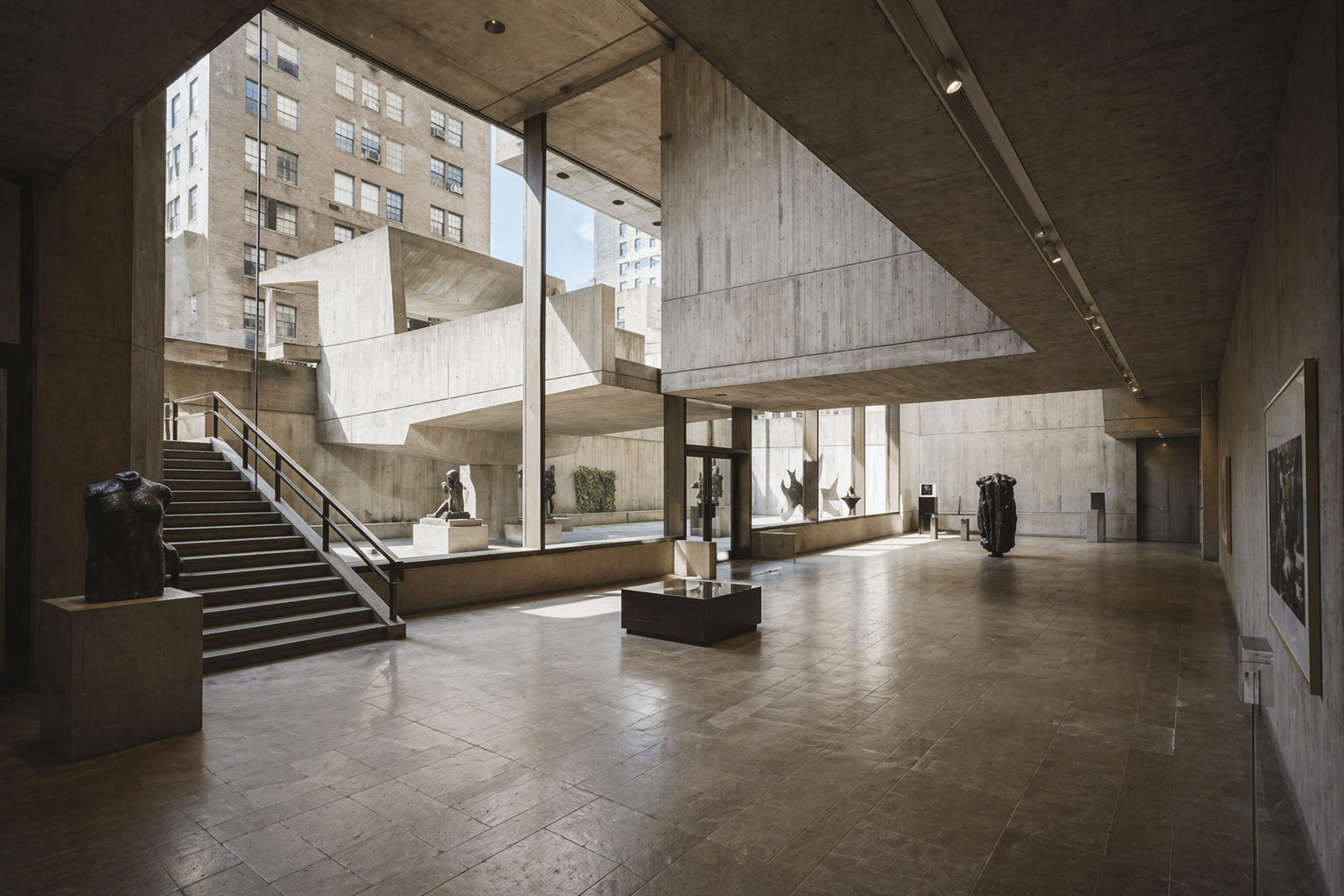 The airy interior of the Met Breuer in NYC