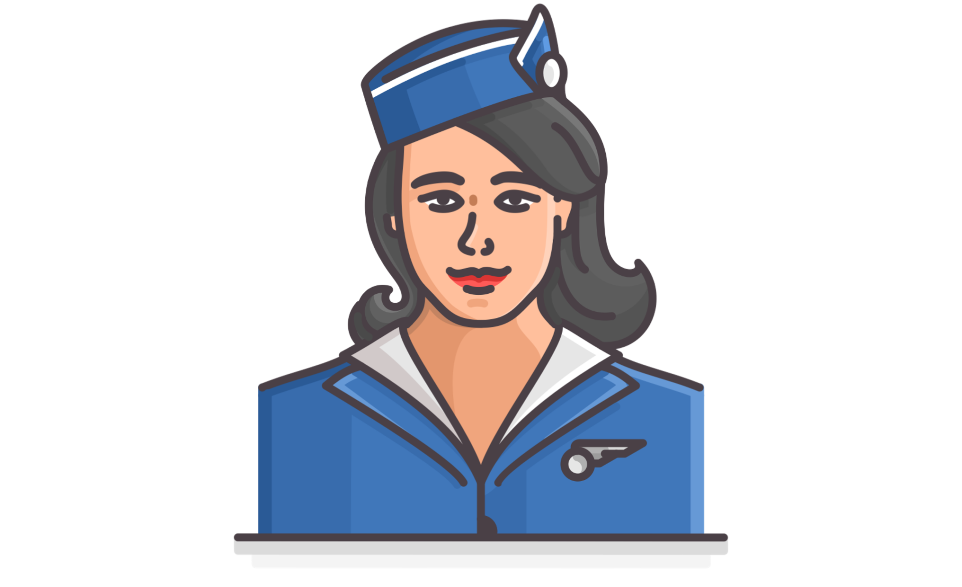 Pan Am stewardess icon