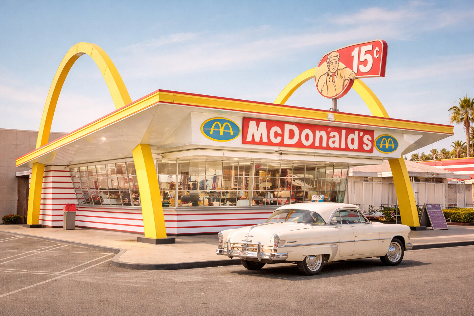 A retro McDonald's