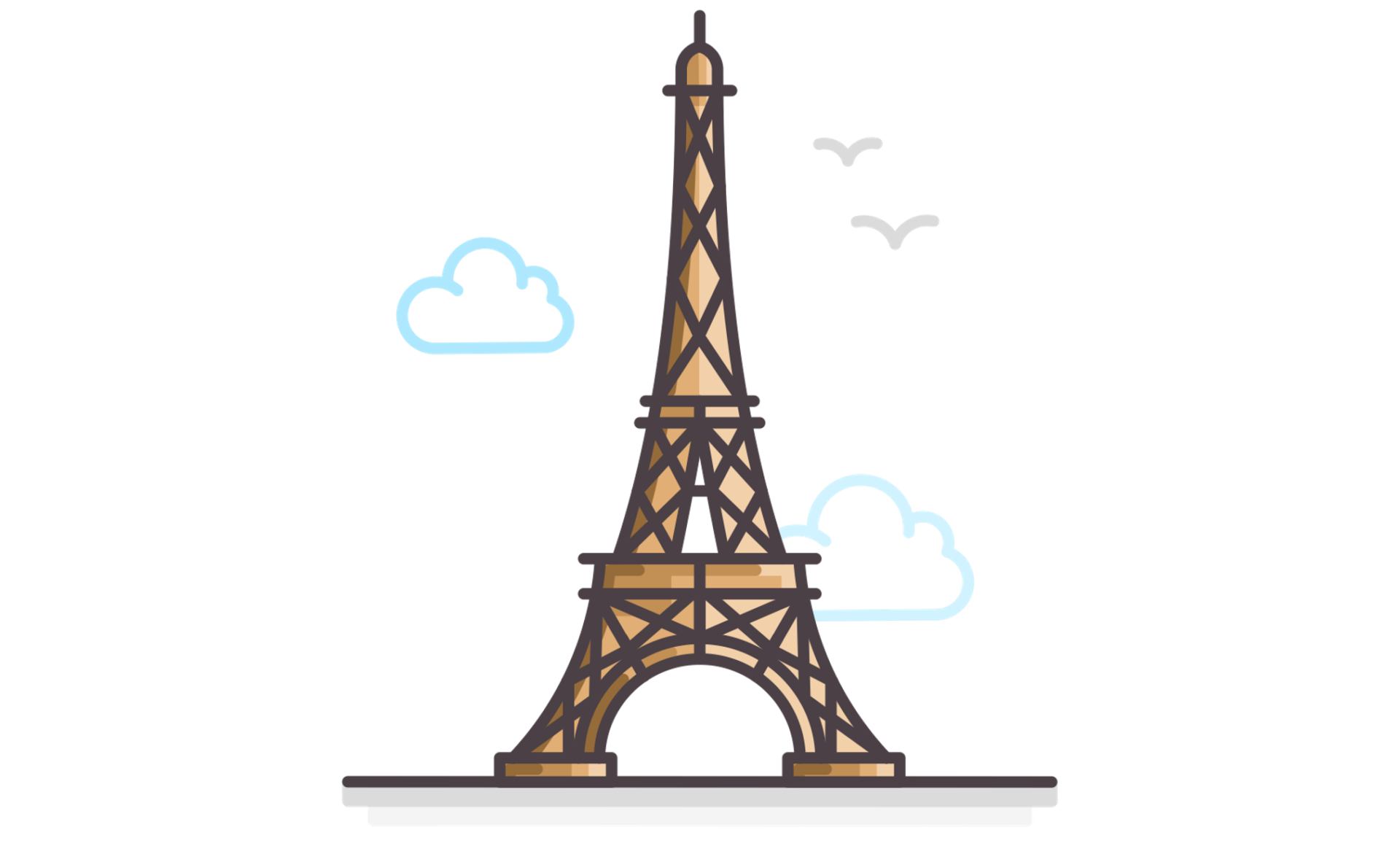 Icon of Eiffel Tower