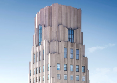 Crown of an Art Deco building