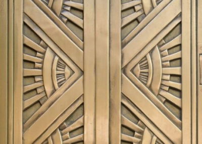 Close up of an Art Deco design