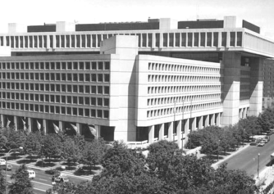 Fortress-like Brutalist building in Washington, D.C.