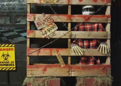 Scene from a haunted house