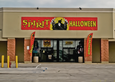 The front of a Halloween store